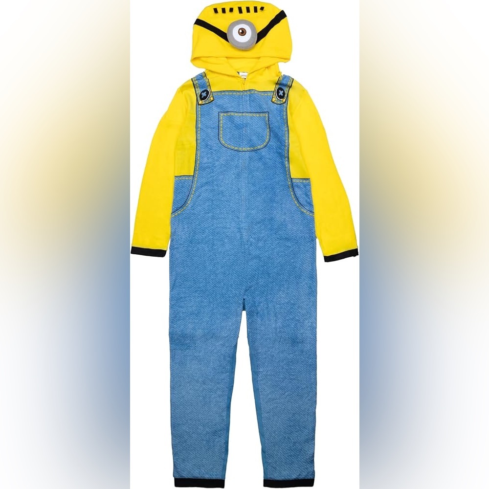 Minions Women's Adult Despicable Me One-Piece Onsie Pajamas XL NEW